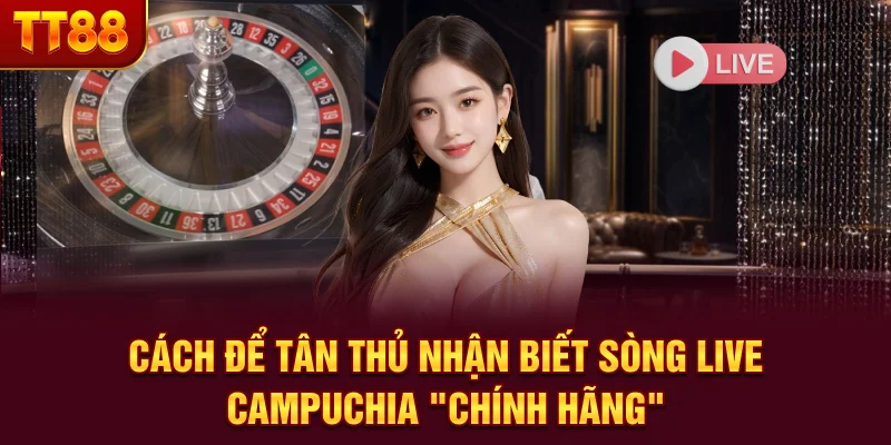 Cách để tân thủ nhận biết sòng live Campuchia “chính hãng”
